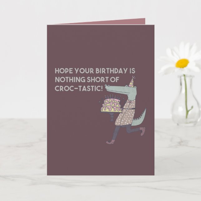 Carte Espérons que votre anniversaire n'est rien d'autre (Petite plante)