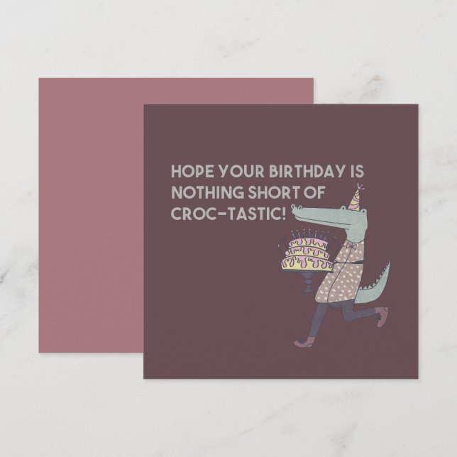 Carte Espérons que votre anniversaire n'est rien d'autre (Devant / Derrière)