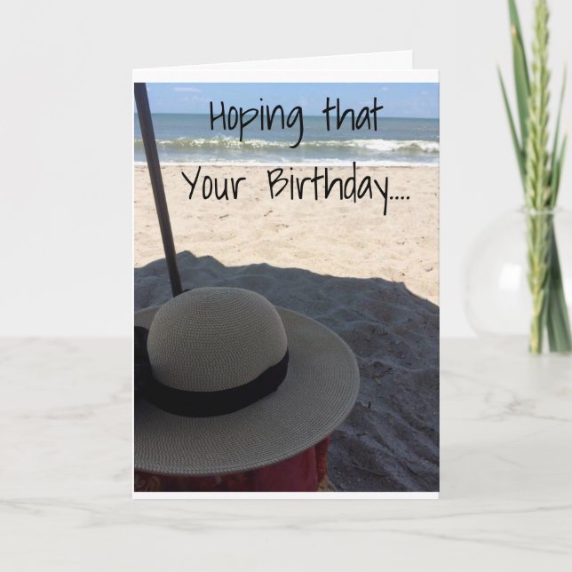 CARTE ESPOIR ANNIVERSAIRE EST AUSSI GRAND QU'UN "JOUR À  (Devant)