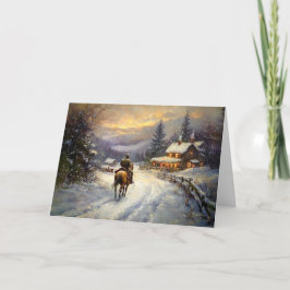 Carte Espoir d'être à la maison pour Noël