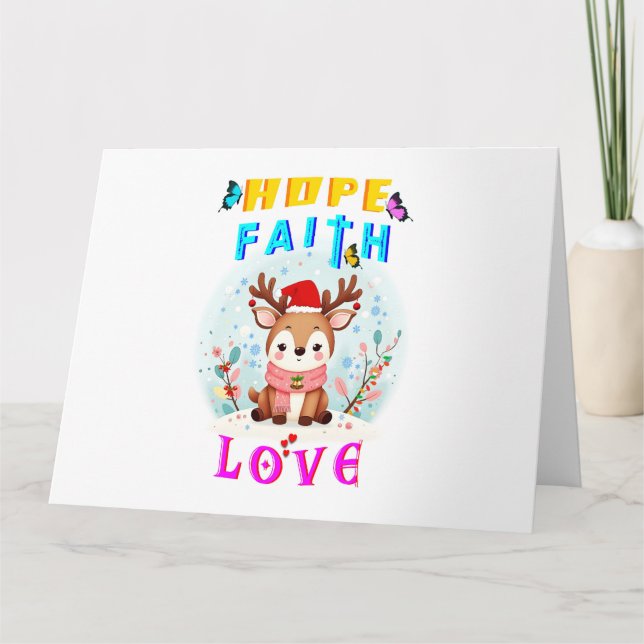 Carte Espoir Foi Amour (Devant)