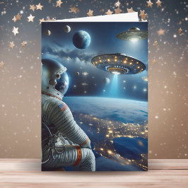 Carte Espoir que votre anniversaire soit hors de ce mond