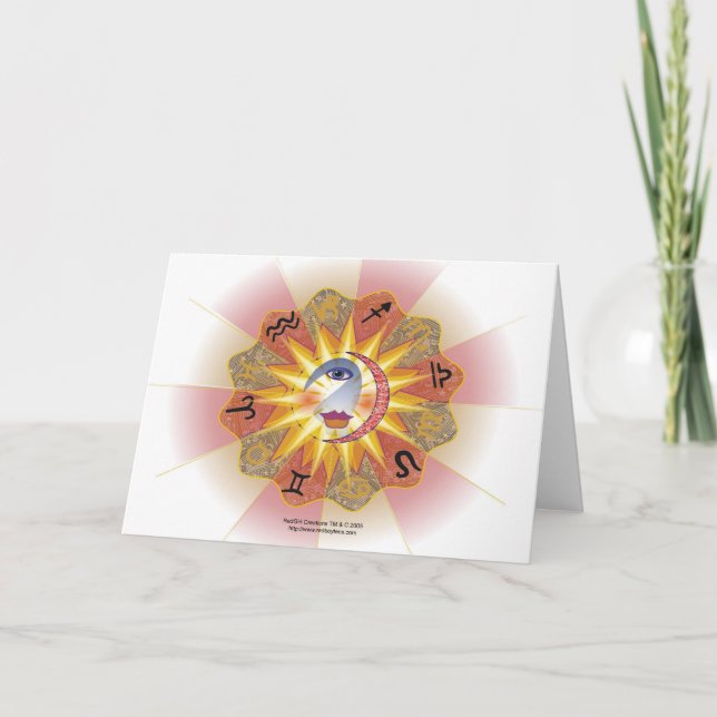 Carte Esprit d'astrologie Salutations (Devant)