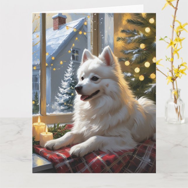 Carte Esquimau Américain Avec Fête De Noël (Fleur jaune)