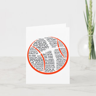 Carte Esquisse Christian Athlete Jesus