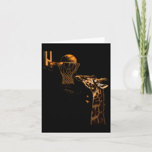 Carte Esquisse Giraffe Animal Art Sketll Lover Slam Dunk
