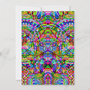 Carte Esquisse Imaginaire Art - Neon Abstrait Maj 3