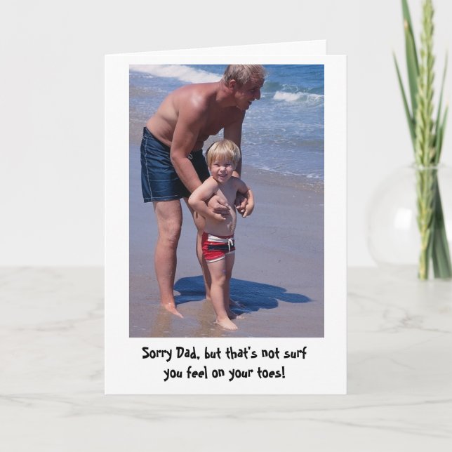 Carte Essai du surf avec le papa (Devant)