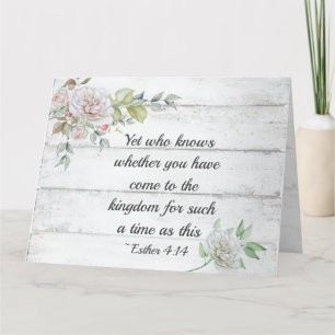 Carte Esther 4:14 .. Venez dans le royaume pour un tel t
