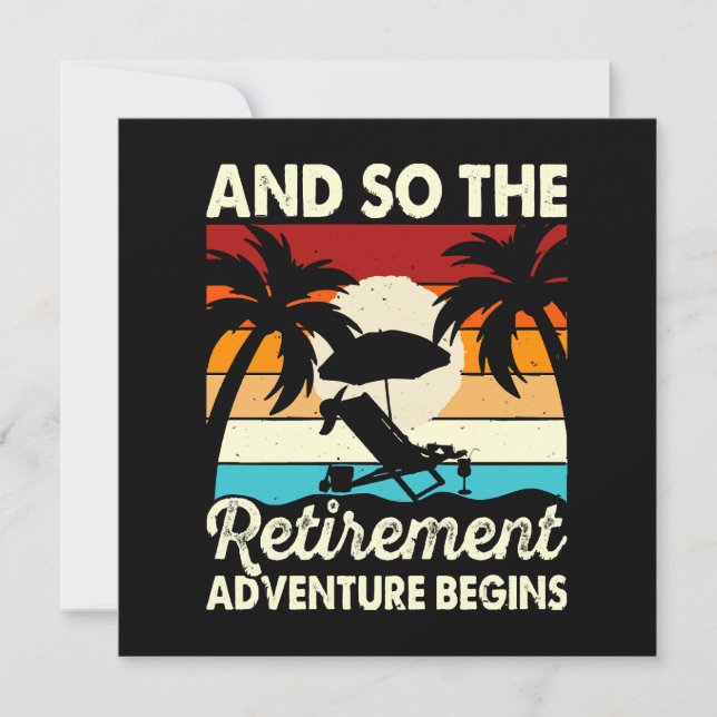 Carte Et ainsi commence l'aventure de la retraite (Devant)