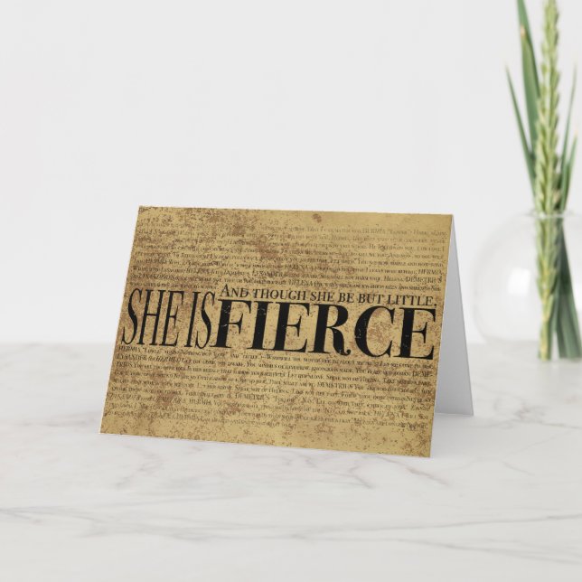 Carte Et bien qu'elle ne soit que petite, elle est féroc (Devant)