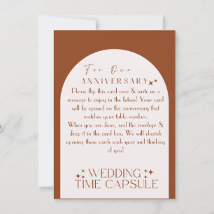 Carte et enveloppe personnalisées mariage Time Cap