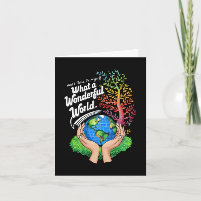 Carte Et Je Me Pense Que C'Est Une Merveilleuse Terre Mo (Devant)