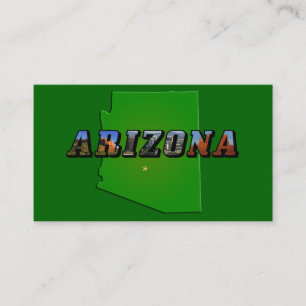 Carte et texte de l'image de l'Arizona