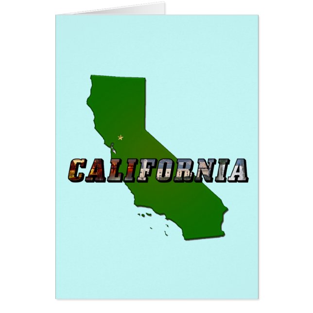 Carte et texte de l'image en Californie (Devant)