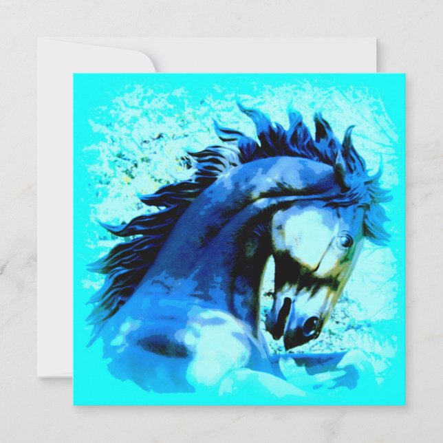 Carte étalon bleu mustang (Devant)