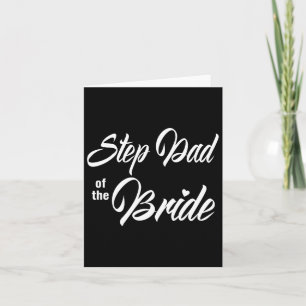 Carte Étape Papa De La Fête Mariage Mariée Correspondant