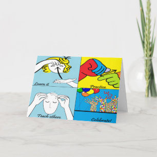 Carte Étapes d'ASL quatre au succès