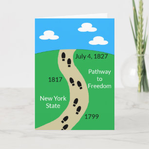 Carte État de New York - La voie vers la liberté : vide