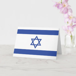 Carte Etat d'Israël Drapeau, Étoile de David Juifs
