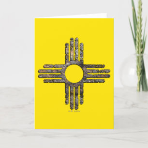 Carte État du Nouveau-Mexique Zia Sun