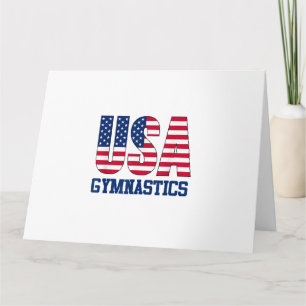 Carte Etats-Unis avec drapeau américain Gymnastique Spor