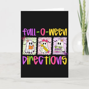 Carte Êtes-vous Fall-o-ween Directions Drôle Professeur