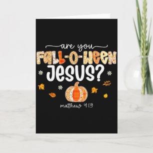 Carte Êtes-vous une pompe Halloween chrétienne Jésus Fal