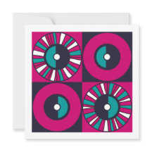 Ethnic Mid Century moderne Magenta Turquoise Blair