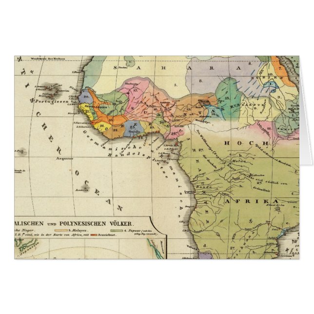 Carte ethnographique de l'Afrique (Devant horizontal)
