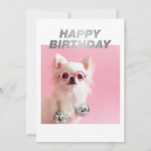 Carte Étincelle Le Minuscule Chi   Joyeux animal fête d'