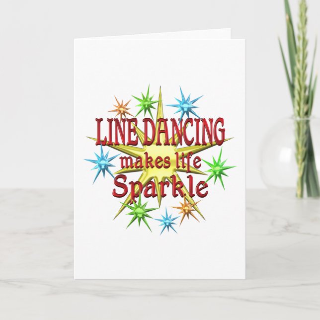 Carte Étincelles de danse de ligne (Devant)