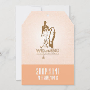 Carte Étiquette mariage de mariage et soirée mode-produi