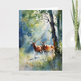 Carte Étiquettes Dans La Lumière Du Matin En Aquarelles