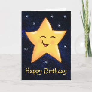 Carte Étoile d'anniversaire