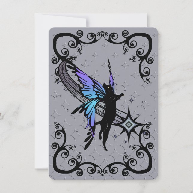 Carte Étoile de chat cosmique (Devant)