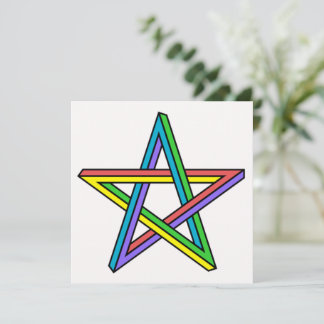 Carte Étoile d'illusion optique