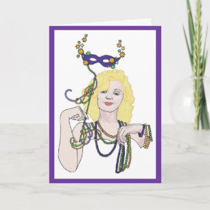 Carte étoile Mardi Gras