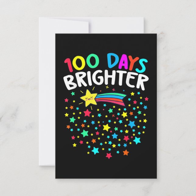 Carte Étoiles 100 Jours plus brillantes (Devant)