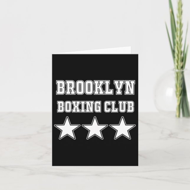 Carte Étoiles du club de boxe de Brooklyn (Devant)