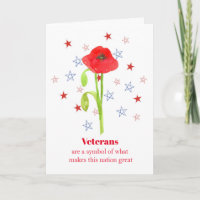 Étoiles patriotiques de vétérans de jour de fleur