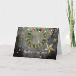 Carte Étoiles patriotiques en lumières ~ Merry Christmas