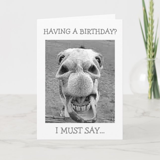 CARTE ÉTONNÉ D'AVOIR UN ANNIVERSAIRE ? (Devant)