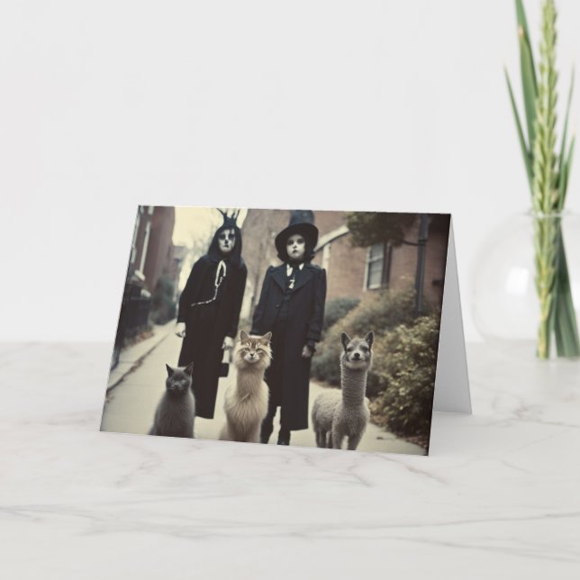 Carte Étrange Halloween téléchargement instantané ou (Devant)