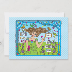 Carte Être Lié À D'Autres_Carte Plat 7" x 5"