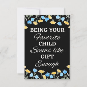 Carte Être Votre Enfant Préféré Semble Suffisamment, Cad