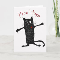 Étreintes libres, chat fou, humour et amitié
