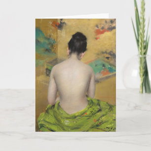 Carte Étude de la chair et de l'or   William Merritt Cha