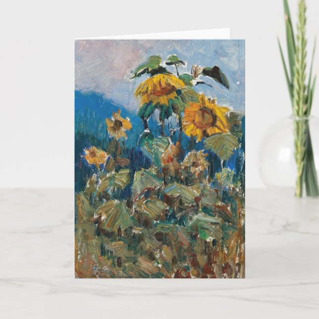 Carte Étude des tournesols | Marie Egner (Devant)
