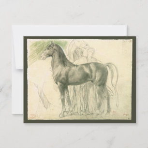 Carte Étude d'un cheval par Edgar Degas, Beaux-arts vint